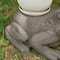 Glitzhome® 15.25" Frog Garden Statue Planter Stand